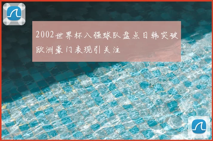 2002世界杯八强球队盘点日韩突破欧洲豪门表现引关注