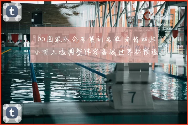 ibo国家队公布集训名单 老将回归小将入选调整阵容备战世界杯预选赛