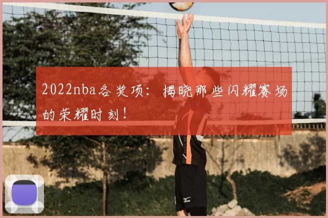 2022nba各奖项：揭晓那些闪耀赛场的荣耀时刻！